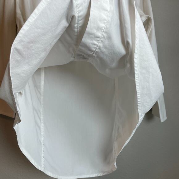 VTG Craig Taylor White Cotton Shirt Sz Medium Shirred Front Grace Fit Academia - Picture 3 of 9